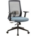 Gec Interion Mesh Task Chair with Seat Slider, Fabric, Ocean Blue HX-5019-3 (TV009)